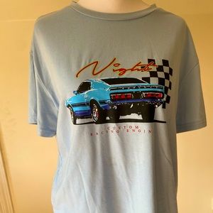 Shein blue oversized t-shirt